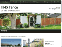 Tablet Screenshot of hmsfence.com